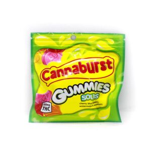 Cannaburst Gummies are 500mg of cannabis confection perfection. Carefully dosed to give you the best trip possible with flavors similar to Starburst. These gummies come in both the Berry Sours, Original, Sours and Tropica flavor variety. With a large dose of THC, these treats are strong and suggested for those with a higher tolerance for edibles.